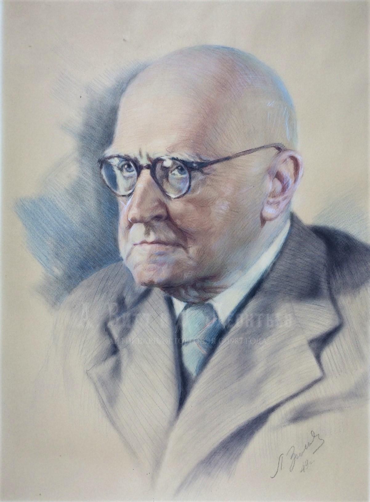 Зильберштейн Леонид Андреевич - портрет Гамалеи Николая Федоровича.